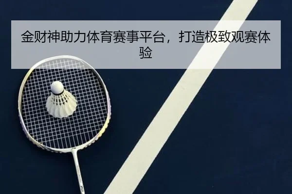 金财神助力体育赛事平台，打造极致观赛体验